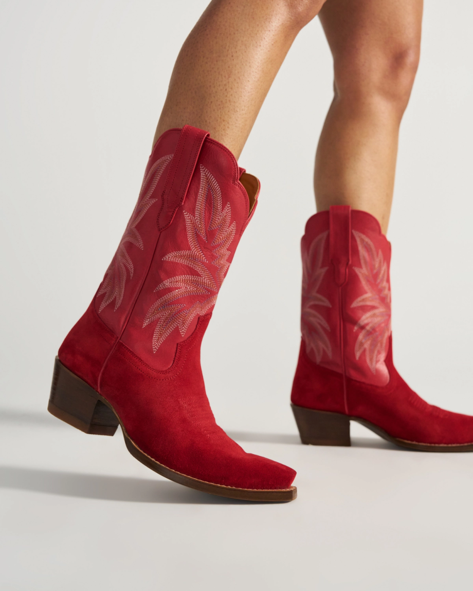 View of The Sadie - Barn Red Suede