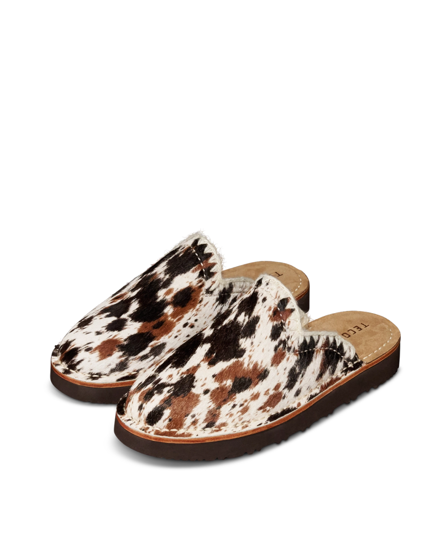 Quarterfront view of The Olivia - Hair On Hide on plain background