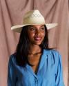 View of The Belle Straw Cowgirl Hat - Natural