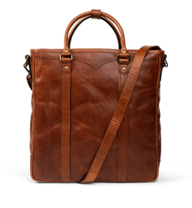 Front view of Bartlett Grab Handle Tote on plain background