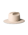 Quarterfront view of The Cruiser Wool Blend Cowboy Hat - Bone on plain background