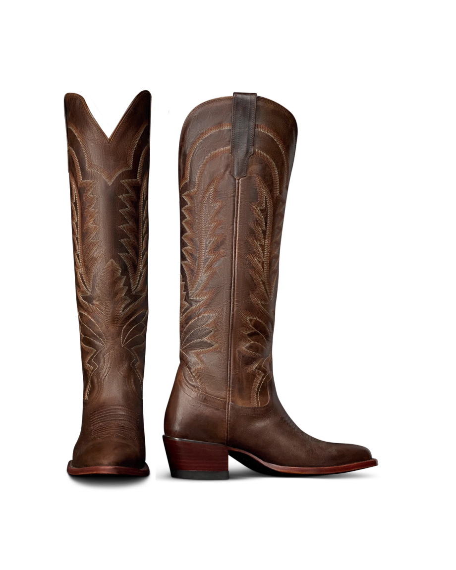 Pair view of The Abby - Mocha Goat on plain background