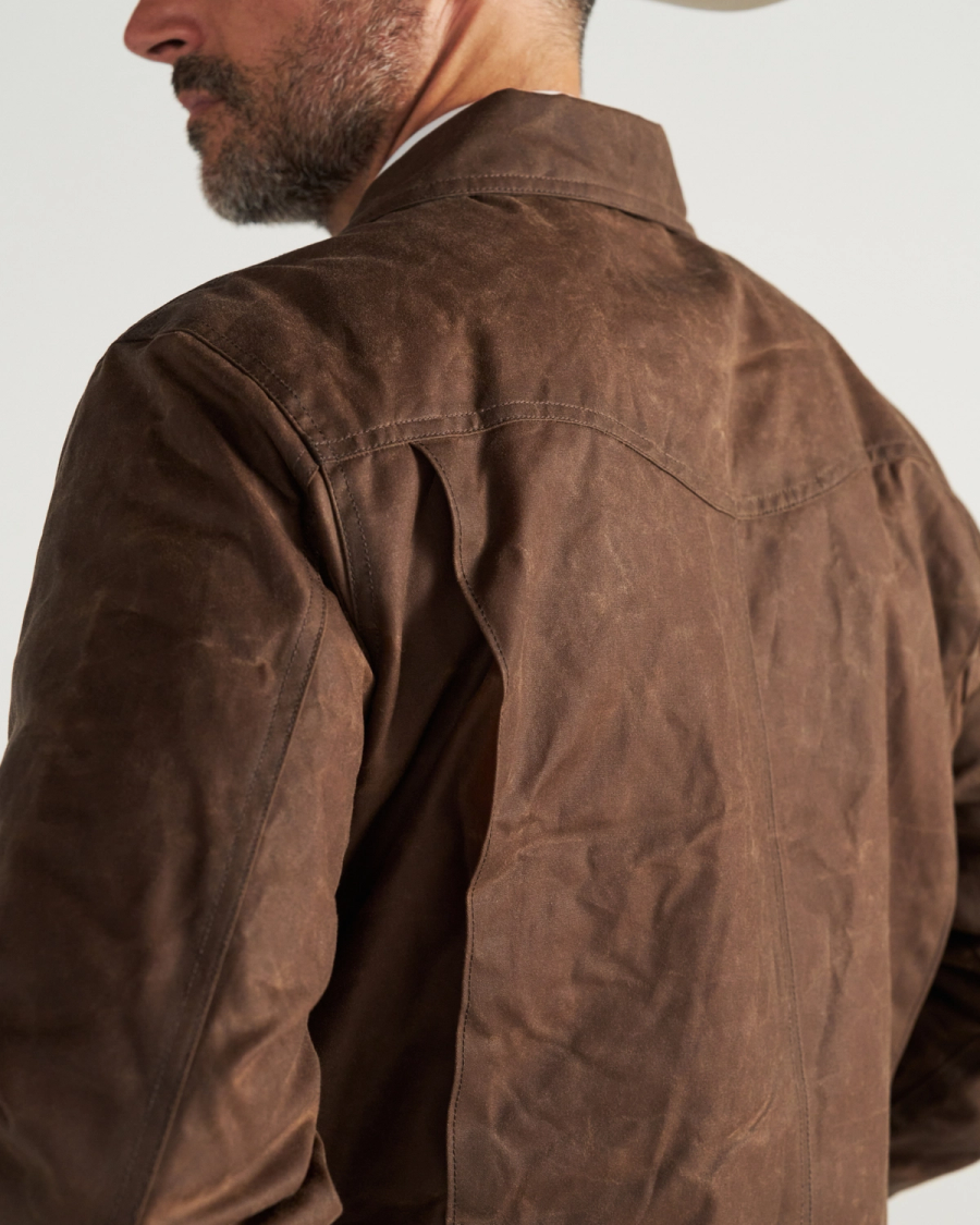 Men's Buckaroo Waxed Canvas Trucker Jacket | Tecovas