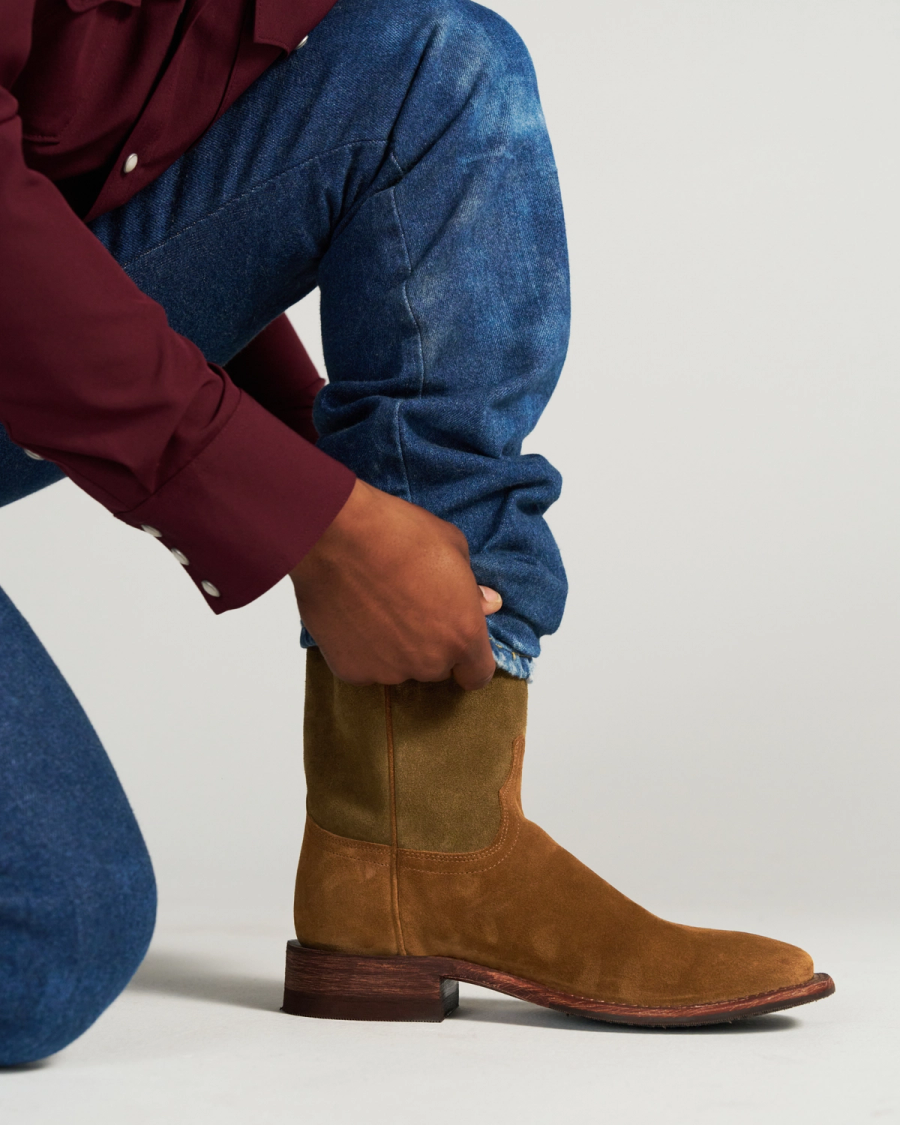 The Doc in Sienna Suede - Men's Cowboy Boot | Tecovas