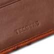 Closeup detail view of Ostrich Billfold - Pecan