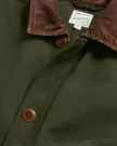 Closeup detail view of Men's Barn Coat - Pine