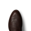 Toe view of The Weston - Chocolate on plain background