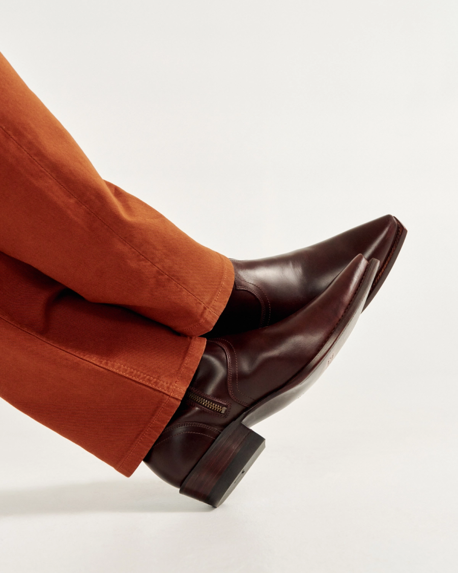 The Blaze Men's Zip Boot - Brown cowhide | Tecovas