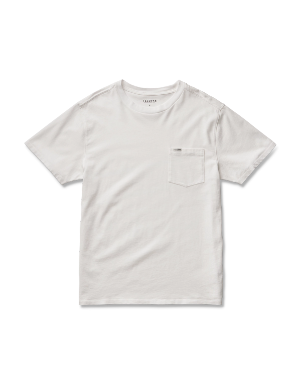 Flat lay view of Standard Issue Pocket Tee - Bone
