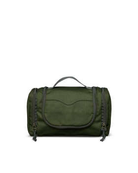 Front view of Canyon Hanging Travel Kit - Moss on plain background