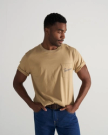 Closeup detail view of Men's Store Front Pocket T-Shirt - Khaki/Multi