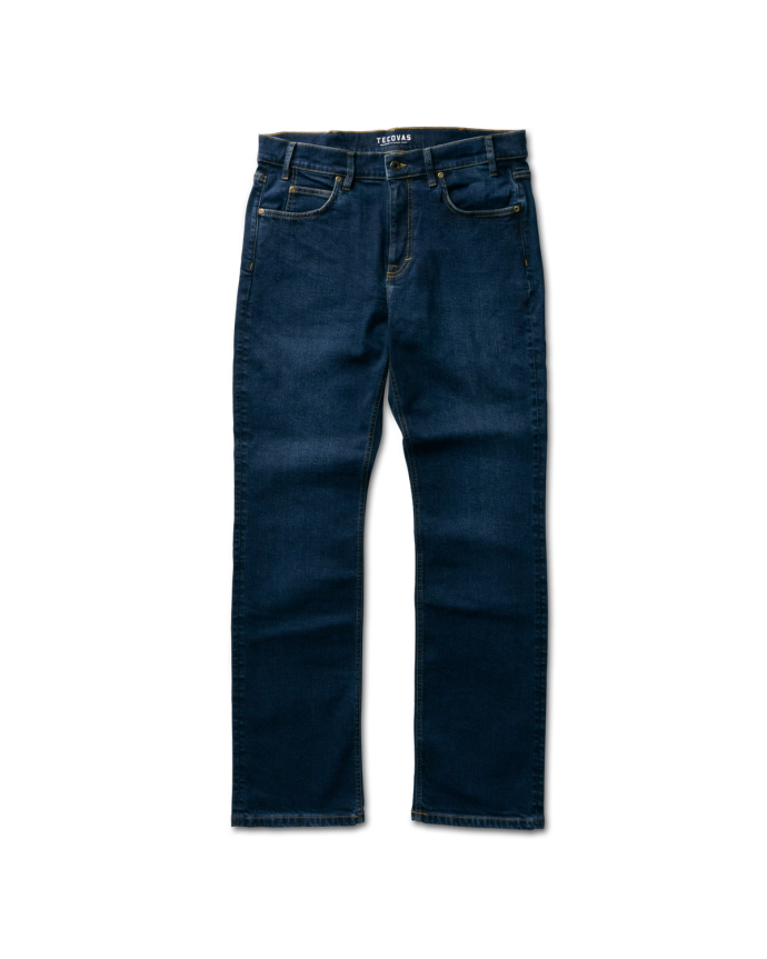 Front view of Men's Premium Standard Jeans (II) - Dark on plain background