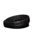 Back view of Men's Caiman Belt II - Midnight on plain background
