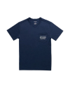 Closeup detail view of Men's Western Horseman Pocket Tee - Navy / White