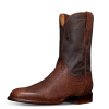 The Wade in Russet Smooth Ostrich - Men's Roper Boot | Tecovas