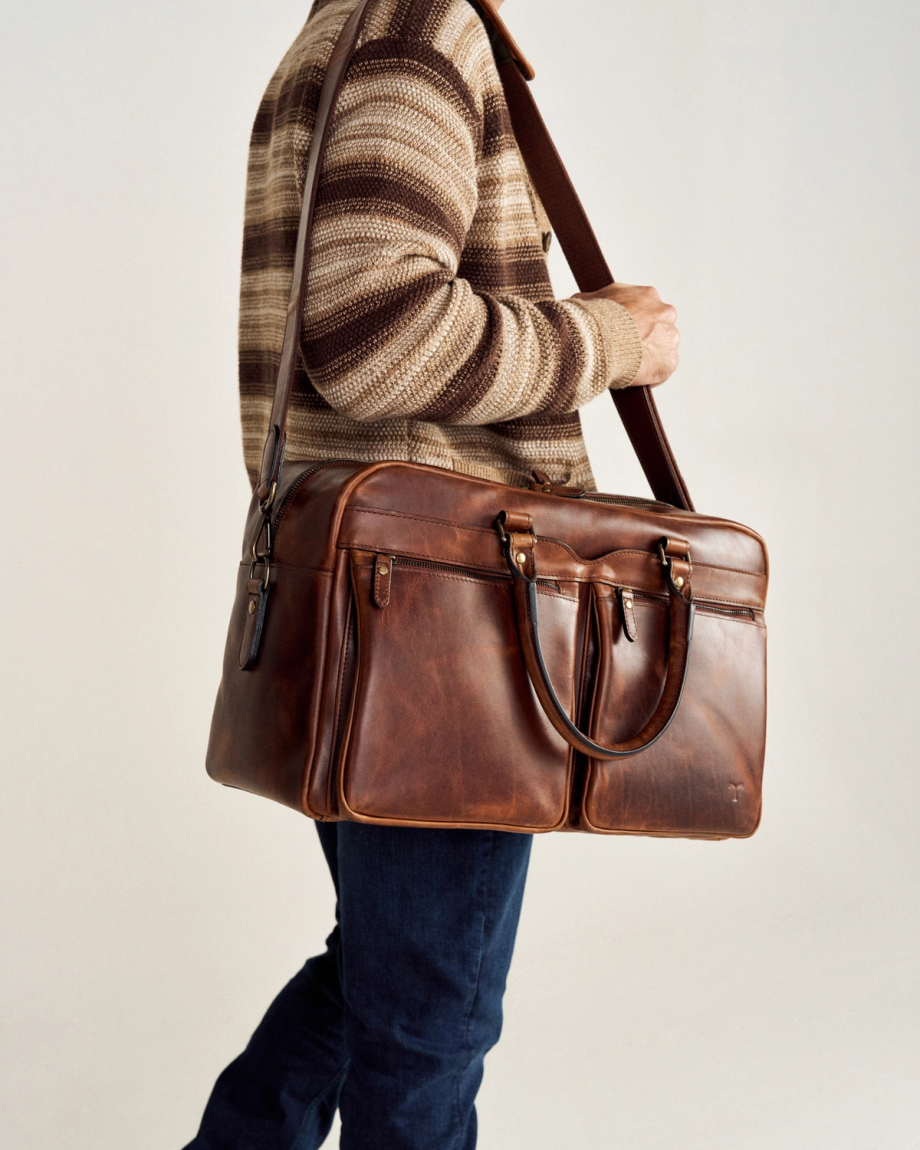 View of Bartlett Carrier Duffle - Cognac