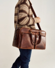 View of Bartlett Carrier Duffle - Cognac