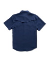 Closeup detail view of Men's Performance Western Pearl Snap SS - Navy