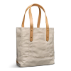 Quarterfront view of Classic Canvas Tote - Natural on plain background