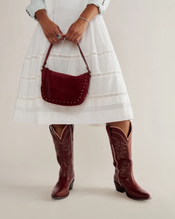 View of Slouchy Shoulder Bag - Cabernet