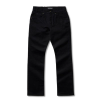 Front view of Men's Everyday Standard Jeans - Black on plain background