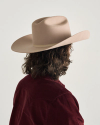 View of Cattleman Wool Cowboy Hat - Khaki