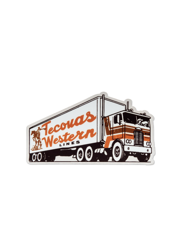 View of Tecovas Truck Sticker - Multi