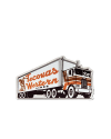 View of Tecovas Truck Sticker - Multi