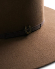 View of The Belle Wool Cowgirl Hat - Medium Brown