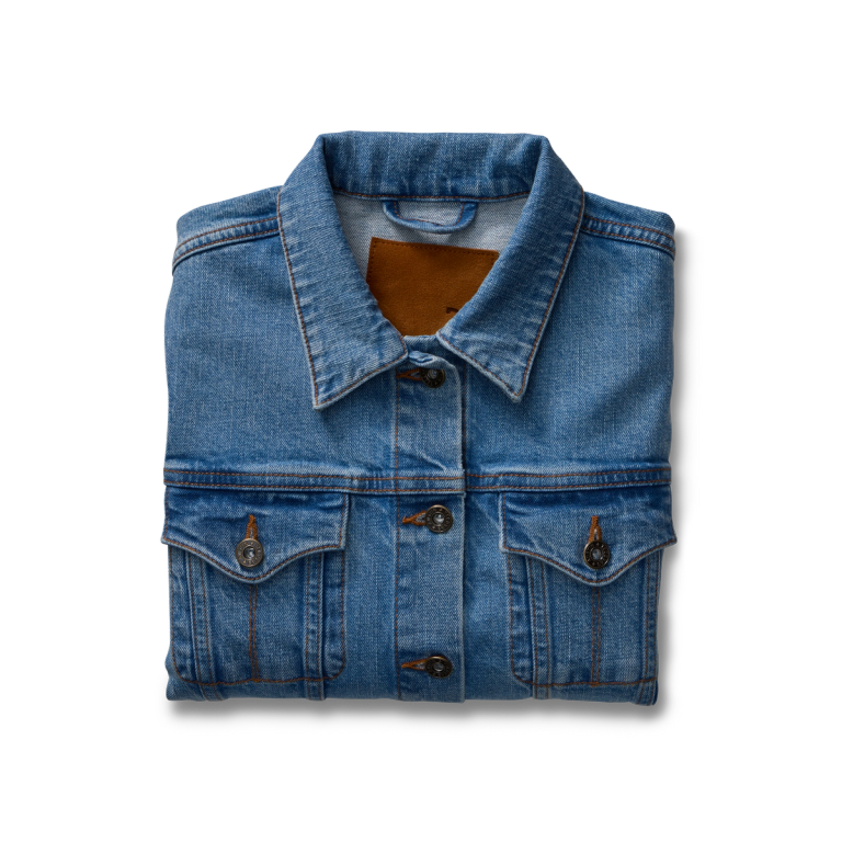 Tecovas | Men's Denim Trucker Jacket | Dark Blue L