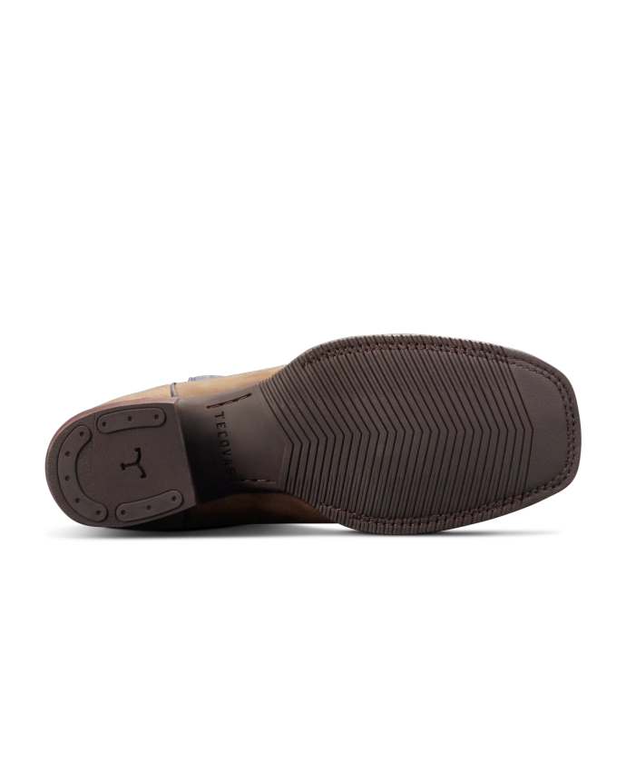 Sole view of The Dusty - Light Mesquite Cowhide on plain background