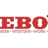 Lebo's logo in red text on black background with the words 'Footwear', 'Western', 'Work', 'Dance' underneath.