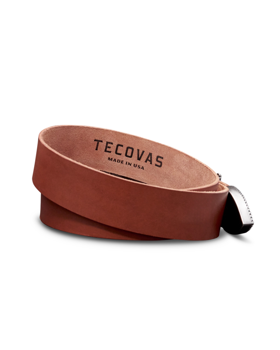 Women’s Cowhide Leather Belt Made in the USA Sz S Brown s-l400.jpg main image 2