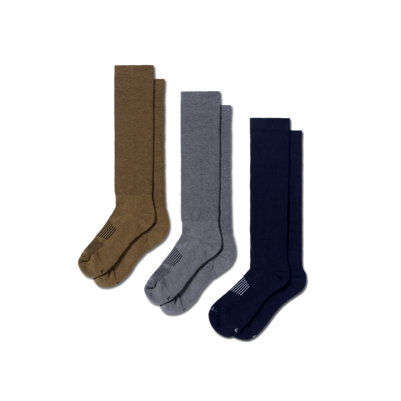 Boot Socks (3-Pack) - Multi Over-The-Calf Socks - Multi | Tecovas