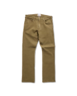 Front view of Men's Slim Straight Stretch Twill - Olive on plain background