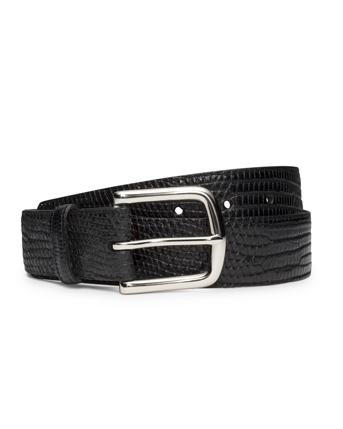 Men's Black lizard Belt - Exotic Western | Tecovas