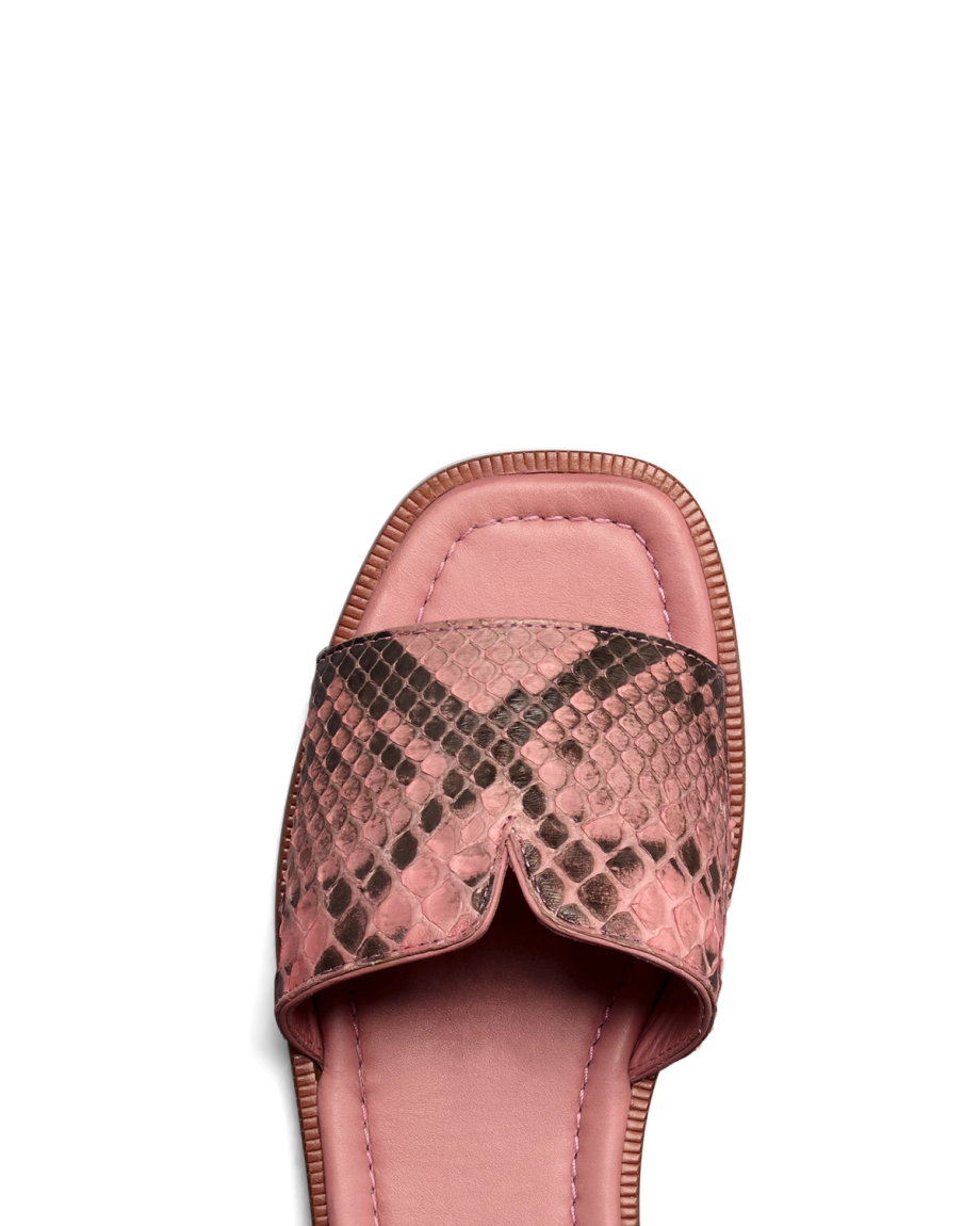 Toe view of The Carmen - Pink Frost on plain background