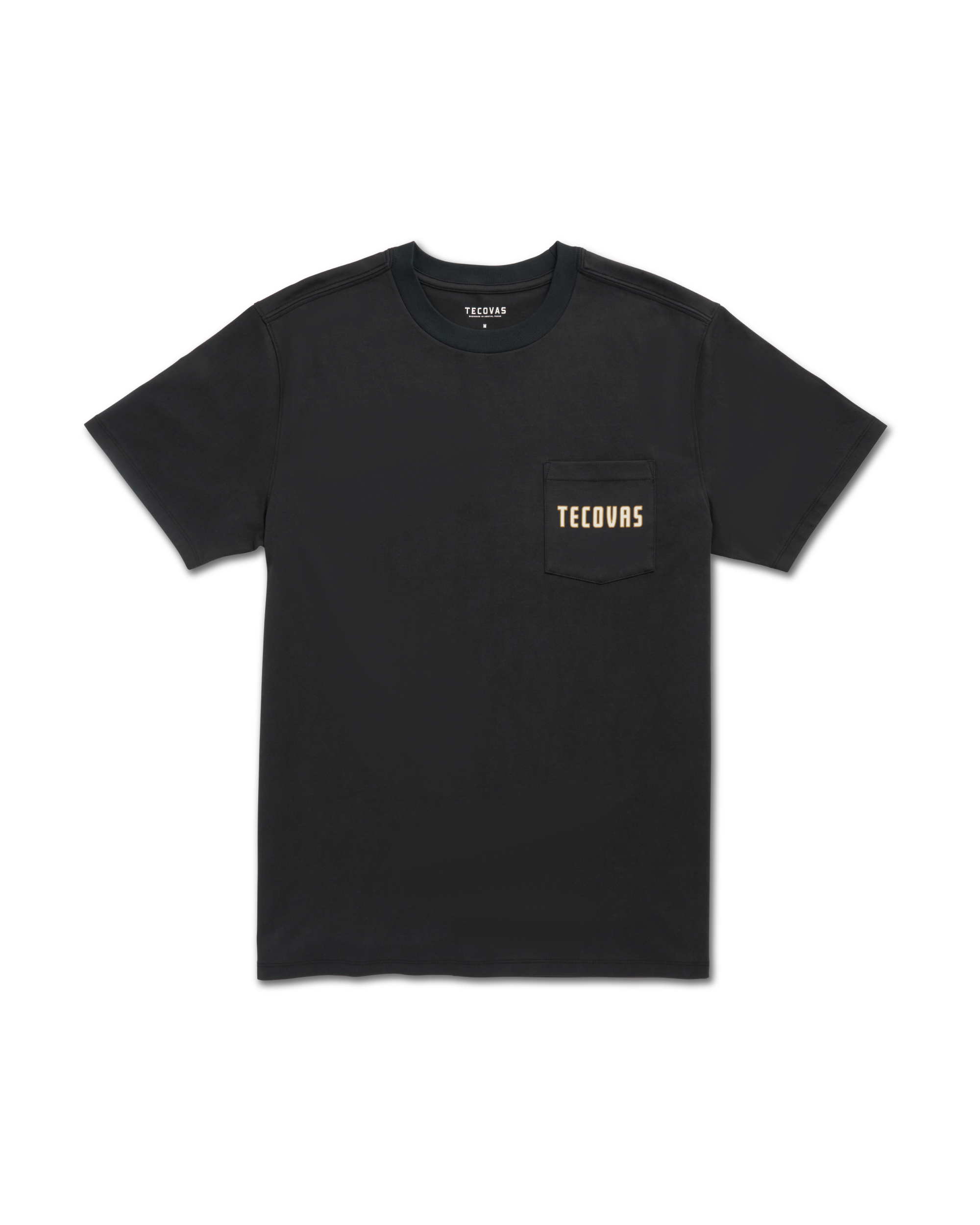 Closeup detail view of Men's the Finest Pocket T-Shirt - Black/Multi