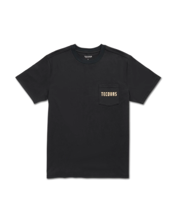 Closeup detail view of Men's the Finest Pocket T-Shirt - Black/Multi