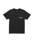 Closeup detail view of Men's the Finest Pocket T-Shirt - Black/Multi