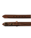 Closeup view of Men's Ranger Belt - Medium Brown