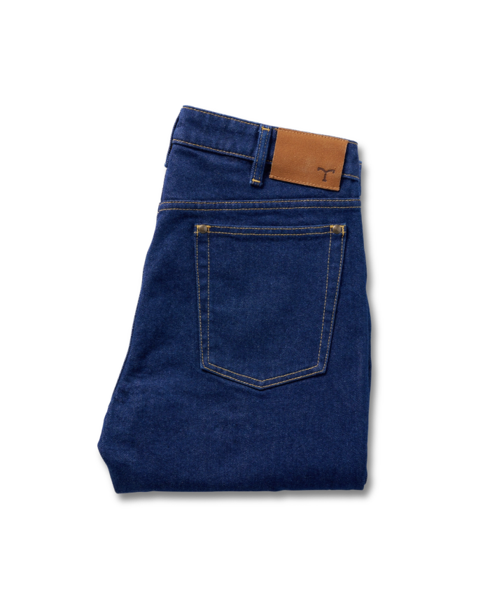 Men's Rugged Standard Jeans (II) - Dark on plain background