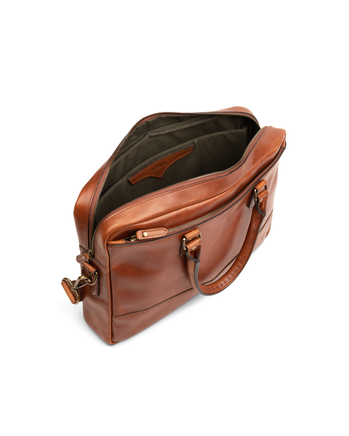 Bartlett Slim Briefcase Cognac Tecovas