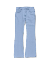 Front view of Women's Mid-Rise Bootcut Jeans - Light on plain background
