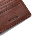 Closeup view of Goat Billfold - Scotch