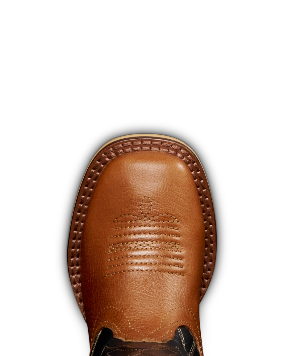 Toe view of The Doc Toddler - Tan Goat on plain background