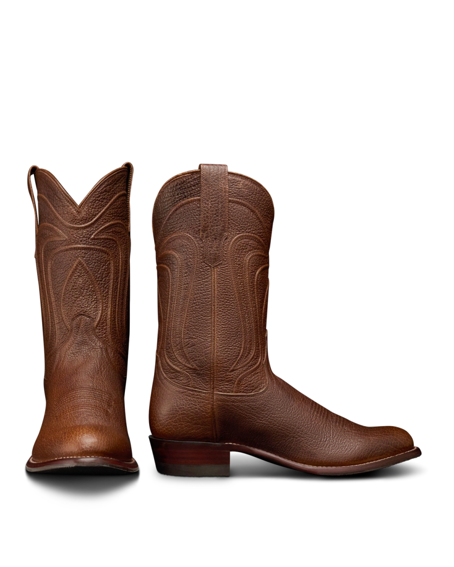 Pair view of The Cartwright - Tobacco Regenerative Bison on plain background