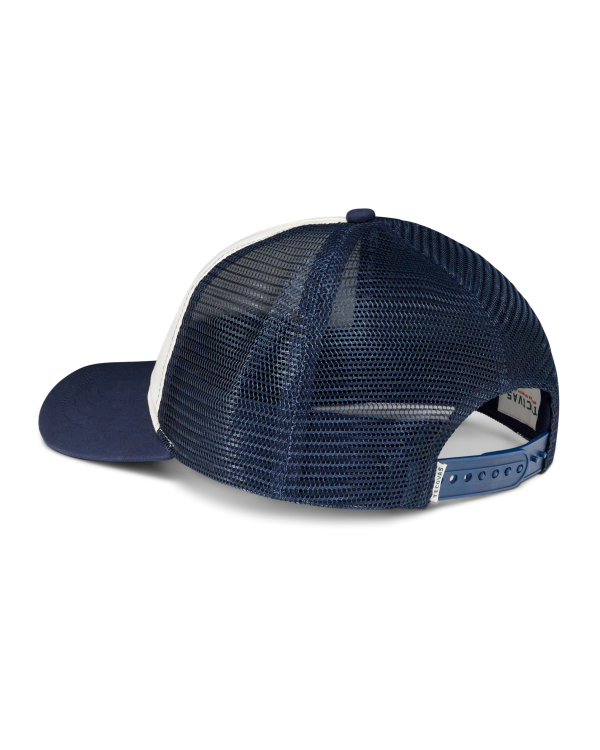 View of Let's Rodeo 5 Panel Low Pro Trucker - Navy / White
