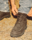 View of The Rugged Moc - Umber Cowhide