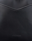 Closeup view of Horseshoe Topzip Crossbody - Black Cowhide